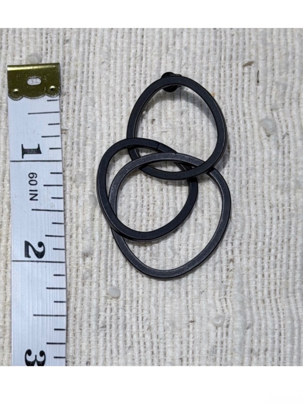 COS Matte Black Wire Layered Earrings - Picture 6 of 6